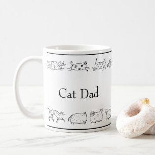 Katze Handskizze Katze Papa Modern Einfach Kaffeetasse