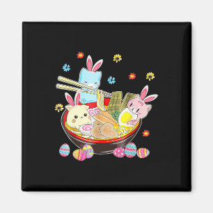 Katze Hasenohren Ramen Kawaii Ostertag Anime Liebh Magnet