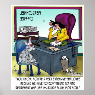 Katze hat 9 Lebensversicherungspläne Poster