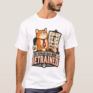 Katze hat den Menschen erfolgreich umerzogen T-Shirt