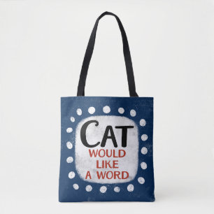 Katze hätte gerne eine Word-Tasche