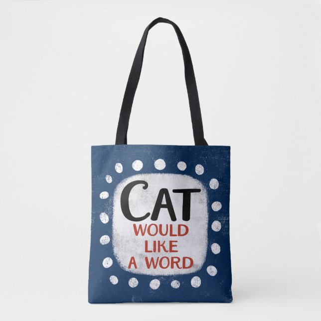 Katze hätte gerne eine Word-Tasche (Vorderseite)