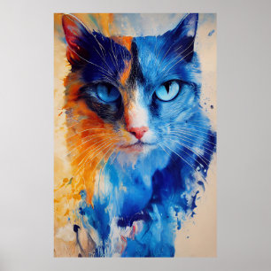 Katze Haustier Niedlich Adorable Animal Begleiter Poster