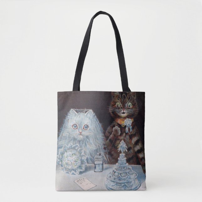 Katze Hochzeit, Ehe, Braut, Louis Wain (Vorderseite)