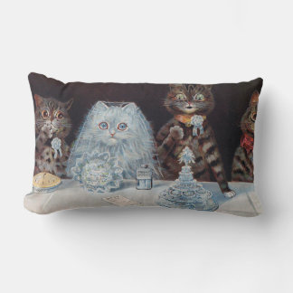 Katze Hochzeit, Ehe, Braut, Louis Wain Lendenkissen