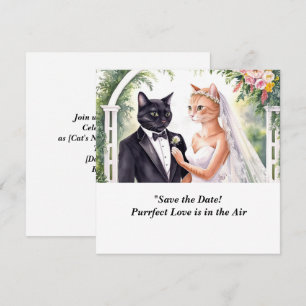 KATZE Hochzeit Save-the-Date-Einladung Save The Date