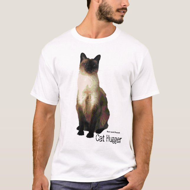 Katze Hugger T-Shirt (Vorderseite)