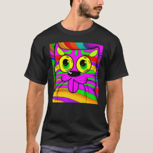 Katze humorvolles Meow kitty Portrait niedliche Ka T-Shirt