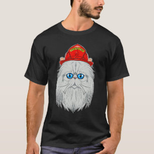 Katze I Fireman Katze I Feuerwehrmann Persische Ka T-Shirt