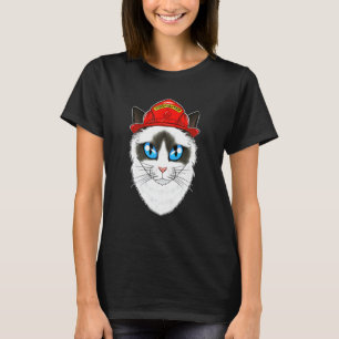 Katze I Fireman Katze I Feuerwehrmann Ragdoll Katz T-Shirt