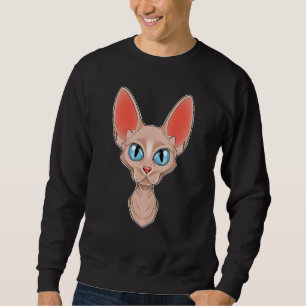 Katze I Katzengesicht I Sphynx Katze Sweatshirt