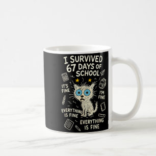 Katze I überlebte 67 Tage von Schullehren Schülern Kaffeetasse