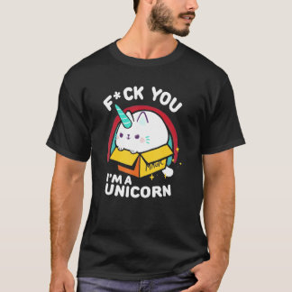 Katze Ich Bin Ein Einhorn Freak Du Fluff Fluff T-Shirt