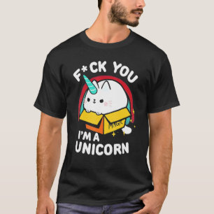Katze Ich bin ein Einhorn Freak Sie Fluff Fluff Fl T-Shirt