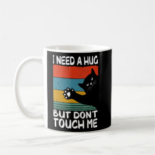 Katze Ich brauche einen Dont-Touch-Spaß für Introv Kaffeetasse