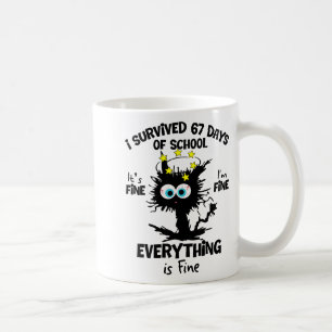 Katze ich überlebte 67 Tage von Schullehren Schüle Kaffeetasse