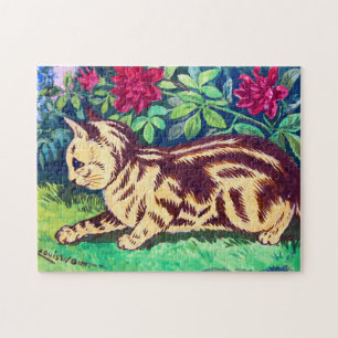 Katze im Blumengarten, Louis Wain Puzzle