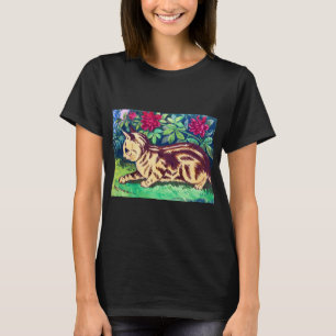 Katze im Blumengarten, Louis Wain T-Shirt