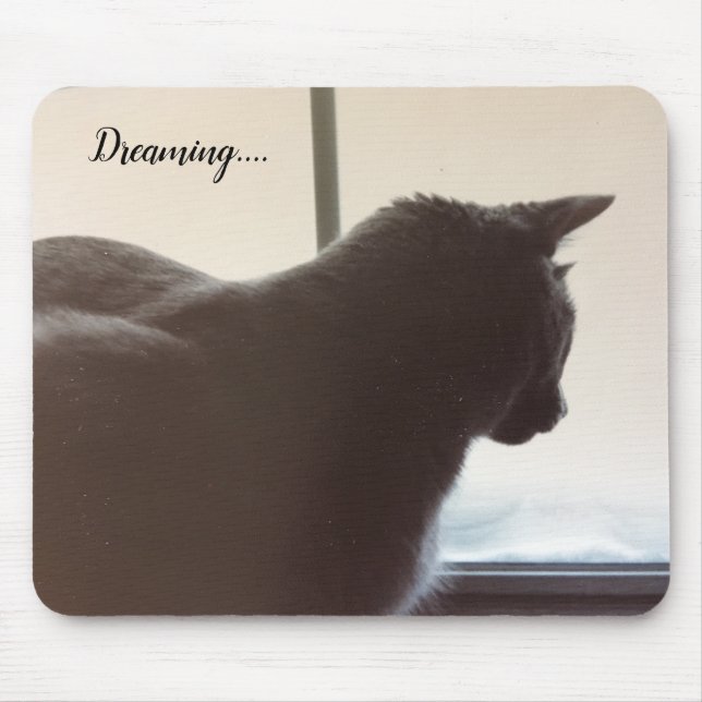 Katze im Fenster Mousepad (Vorne)