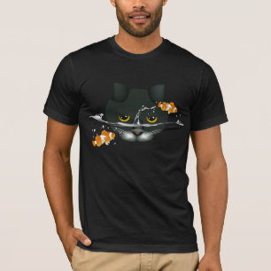 Katze im Fish Bowl T - Shirt
