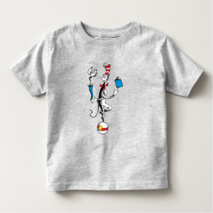 Katze im Hat Balancing Act Kleinkind T-shirt
