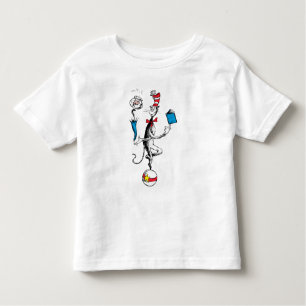 Katze im Hat Balancing Act Kleinkind T-shirt