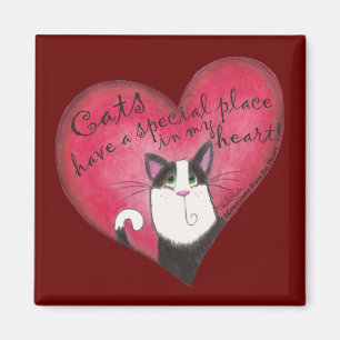 Katze im Herzen Magnet