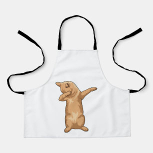 Katze im Hip Hop Dance Dab Schürze