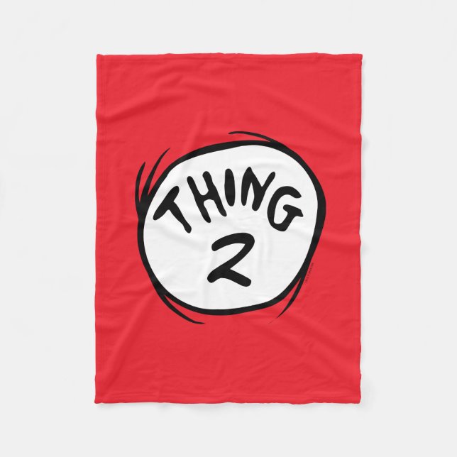 Katze im Hut |Angepasstes Ding zwei Fleecedecke (Vorderseite)