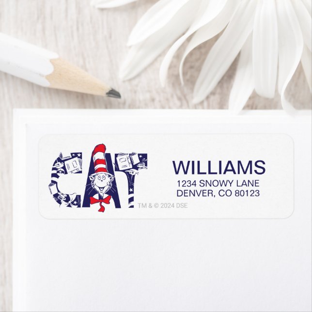 Katze im Hut | Cat-Face-Text (Insitu)