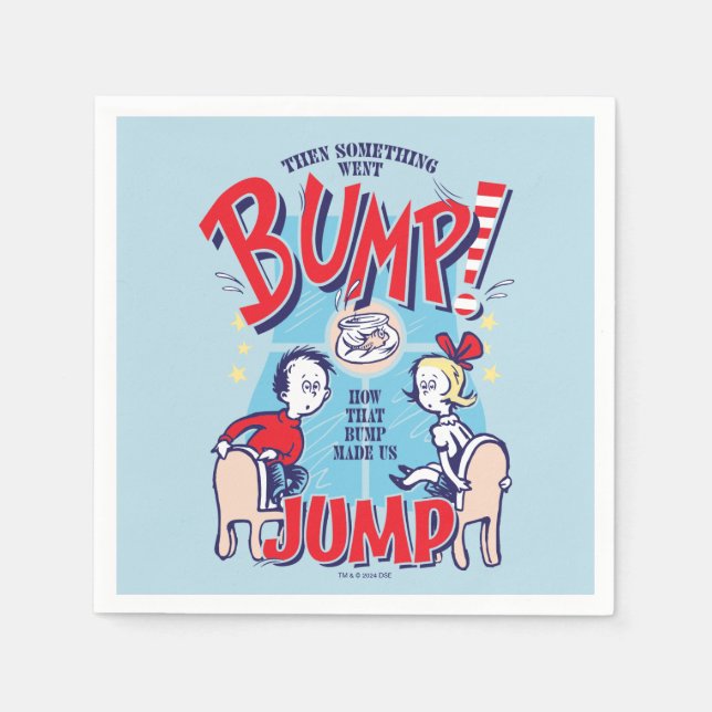 Katze im Hut | Dann ging etwas in die Höhe Serviette (Vorderseite)