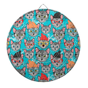 Katze im Hut Dartscheibe