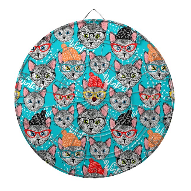 Katze im Hut Dartscheibe (vorne)