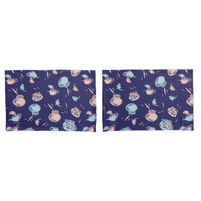 Katze im Hut | Das Fischmuster Kissenbezug (Vorderseite-Set)