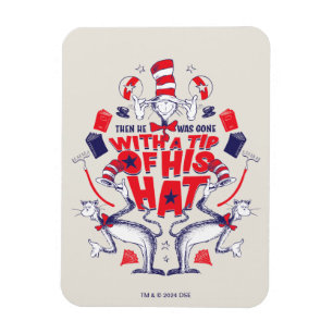 Katze im Hut  Er war mit einem Huttipp verschwunde Magnet