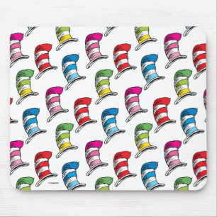 Katze im Hut Farbige Hut Muster Mousepad