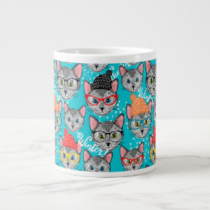 Katze im Hut Jumbo-Tasse
