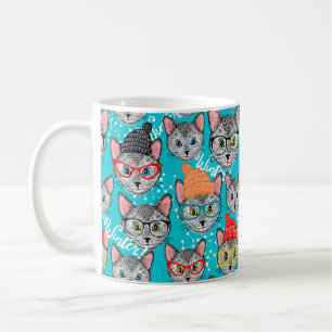 Katze im Hut Kaffeetasse