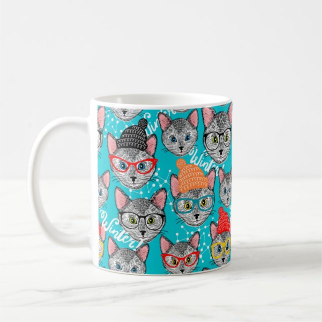 Katze im Hut Kaffeetasse (Links)