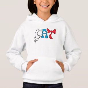Katze im Hut   Katzentext Hoodie