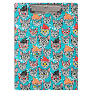 Katze im Hut Klemmbrett