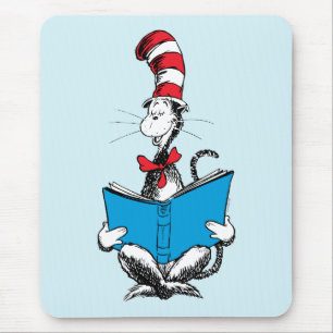 Katze im Hut Lesen Mousepad