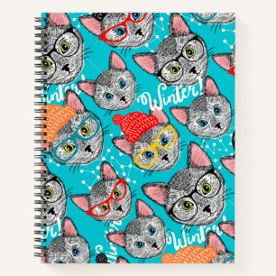 Katze im Hut Notizbuch