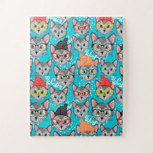 Katze im Hut Puzzle