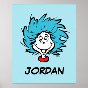 Katze im Hut   Sache 1 Sache 2 - Benutzerdefiniert Poster