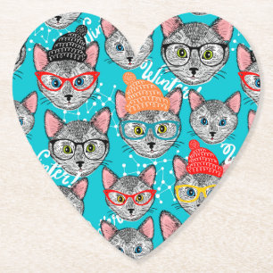 Katze im Hut Untersetzer