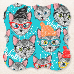 Katze im Hut Untersetzer