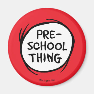 Katze im Hut Vorschulzeit Magnet