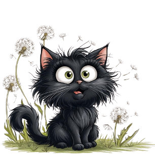 Katze im Land der Fluffy Dandelion Tasse