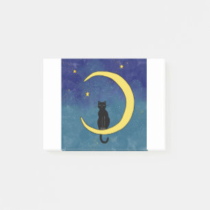 Katze im Mond Post-it Klebezettel